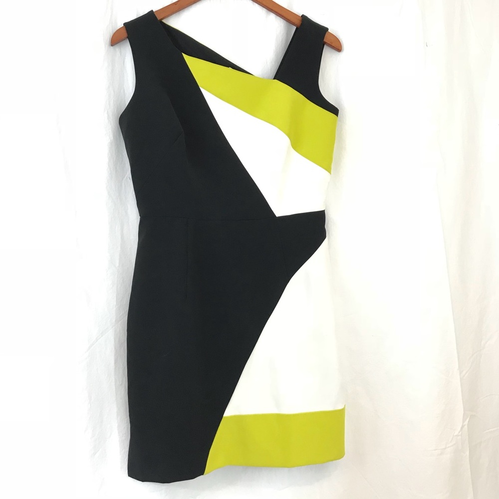 MILLY Cady Color-block Sleeveless Sheath Dress - Picture 2 of 7